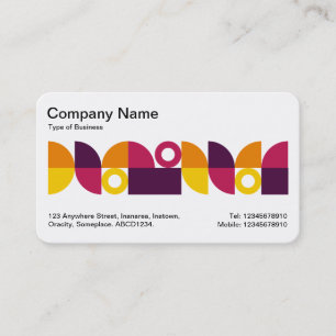 Geometric Middle Band v2 Business Card