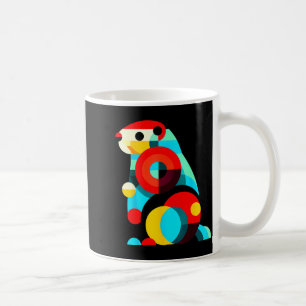 Geometric Minimalism Modern Illustration Groundhog Coffee Mug