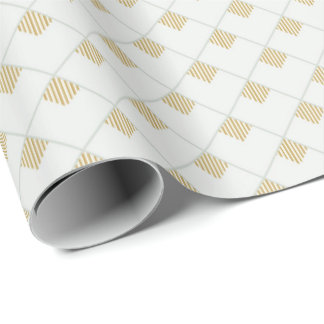 Geometric minimalism strokes wrapping paper