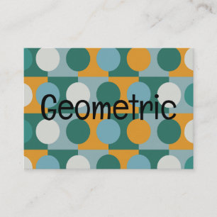 Geometric Minimalist Contemporary Geometric Business Card