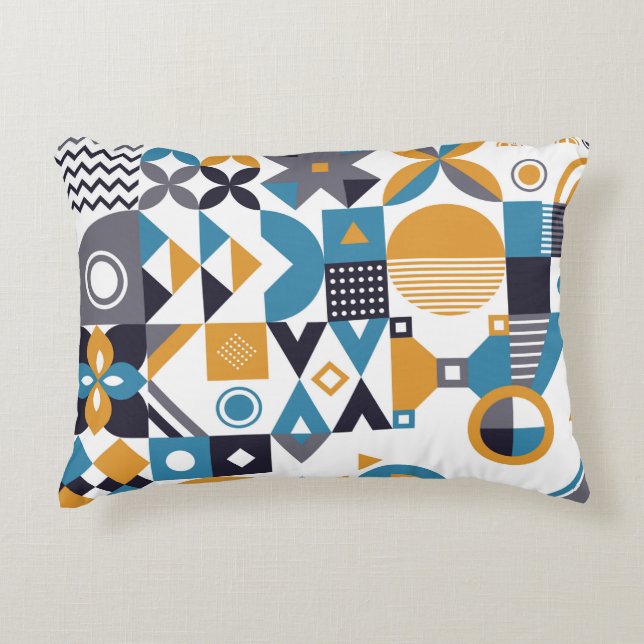 Geometric minimalistic pattern. Abstract designpat Decorative Cushion (Front)