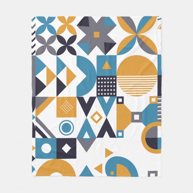 Geometric minimalistic pattern. Abstract designpat Fleece Blanket (Front)