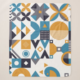 Geometric minimalistic pattern. Abstract designpat Sherpa Blanket