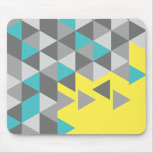 Geometric minimalistic pattern COLOR OF THE YEAR Mouse Pad
