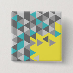 Geometric minimalistic pattern COLOR OF THE YEAR T 15 Cm Square Badge