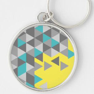 Geometric minimalistic pattern COLOR OF THE YEAR T Key Ring