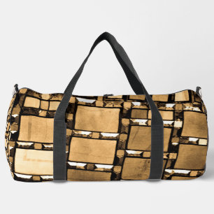 Geometric Mirror Pattern Duffle Bag