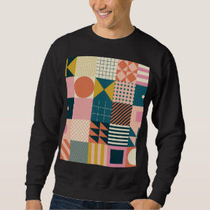 Geometric Modern Abstract: Colourful Design Sweatshirt