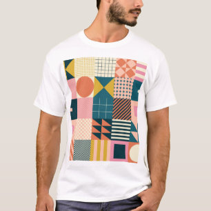 Geometric Modern Abstract: Colourful Design T-Shirt