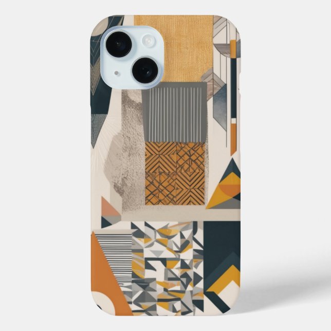  Geometric Modern Abstract Phone Case Design (Back)