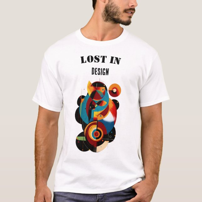 Geometric Modern Art – Abstract for Creative Minds T-Shirt (Front)