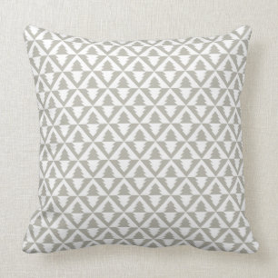 Geometric Modern Christmas Trees Pillow