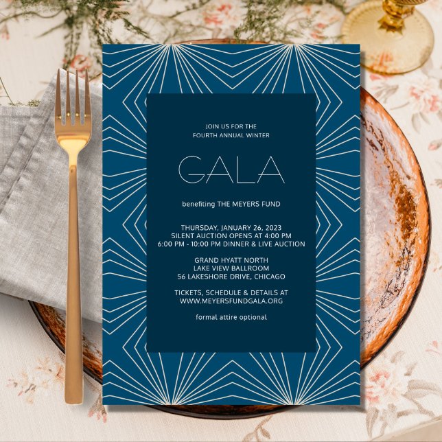 Geometric Modern Gala Invitation (Creator Uploaded)