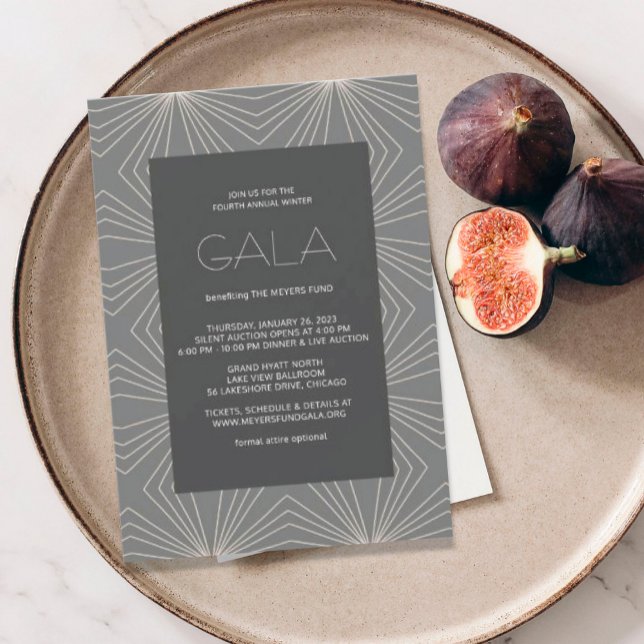 Geometric Modern Gala Invitation (Creator Uploaded)