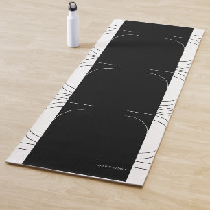 Geometric Modern Minimalist Elegant Personalised Yoga Mat