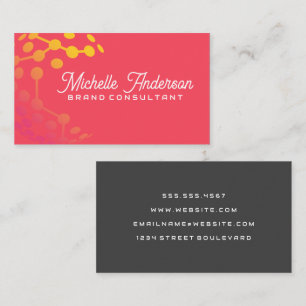 Geometric Modern Tech Logo Business Card
