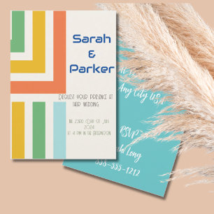 Geometric Modern Wedding Invitation