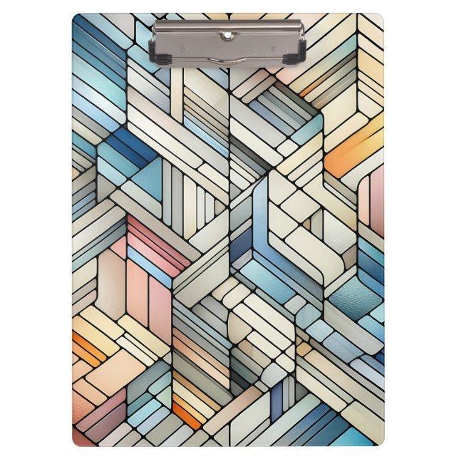 Geometric Mosaic Clipboard (Front)