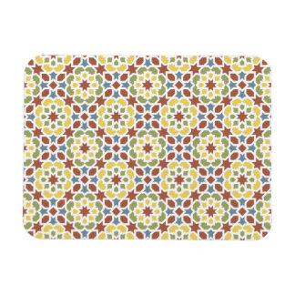 Geometric mosaic of Moroccan arabesques. Magnet