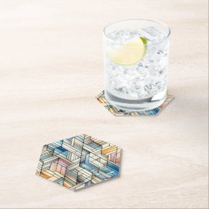 Geometric Mosaic Paper Coaster