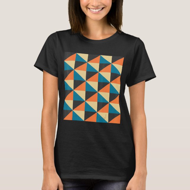 geometric mosaic pattern poster set modern geometr T-Shirt (Front)