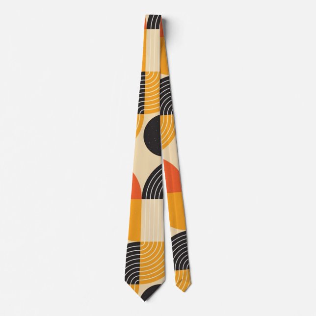 Geometric Mosaic Pattern Tie (Front)