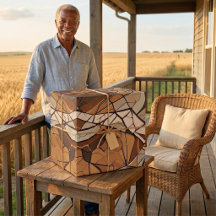 Geometric Mosaic Retirement Gifts for Farmers Dad