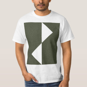 Geometric Moss Green Promo Tee