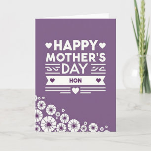 Geometric Mothers Day Love Card