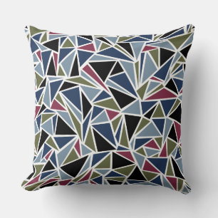 Geometric Multi Design Reversible Pillow