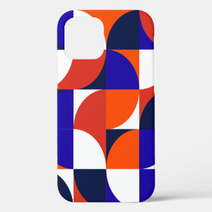 Geometric mural background. Modern and vibrant com iPhone 12 Case