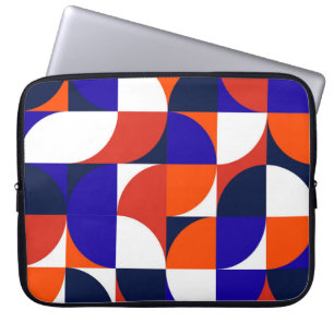 Geometric mural background. Modern and vibrant com Laptop Sleeve