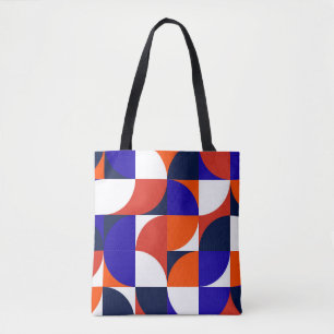 Geometric mural background. Modern and vibrant com Tote Bag