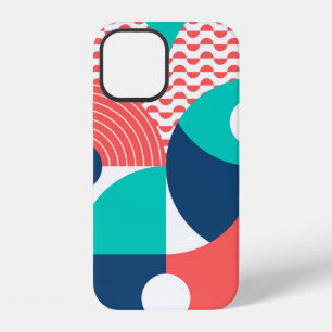 Geometric mural background. Modern style vintage i iPhone 12 Case