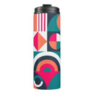 Geometric mural background. Modern style vintage i Thermal Tumbler