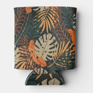 Geometric Mural: Modern Vintage Illustration Can Cooler