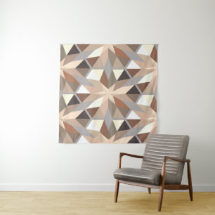 Geometric Natural Colours Pattern Tapestry