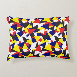 Geometric Nautical Flag Pattern Decorative Cushion