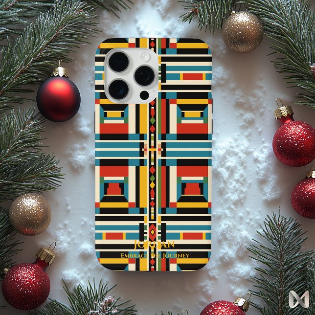 Geometric Ndebele Harmony – Artistic Cultural  Case-Mate iPhone Case (Creator Uploaded)
