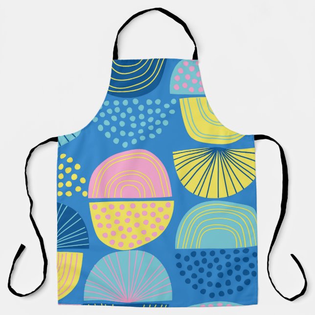 Geometric Nordic: Modern Abstract Background. Apron (Front)