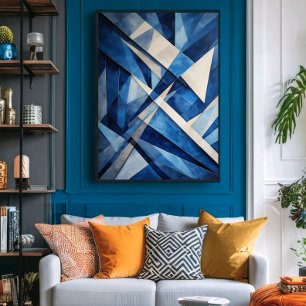 Geometric Ocean Poster