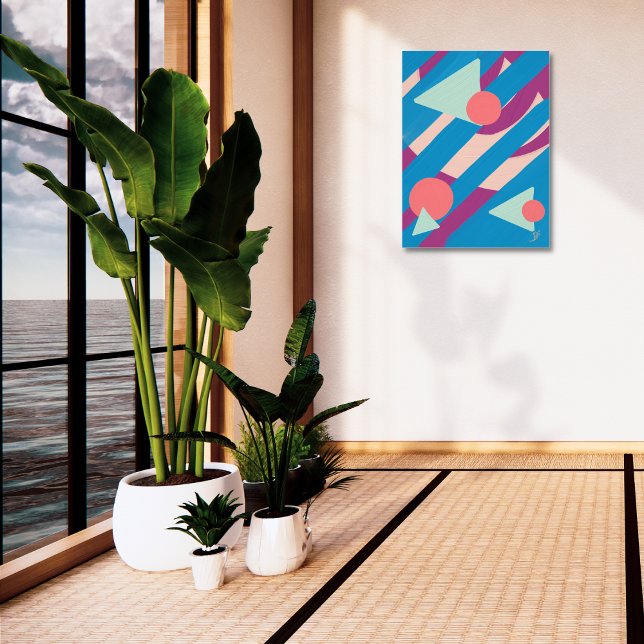 Geometric oil shapes vintage palette photo print (Creator Uploaded)