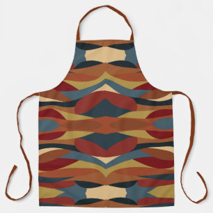 Geometric Opaque Stained Glass Style Abstract  Apron