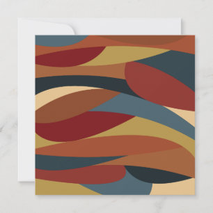 Geometric Opaque Stained Glass Style Abstract Card