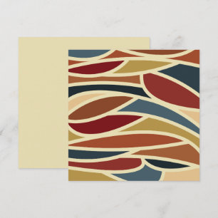 Geometric Opaque Stained Glass Style Design Card