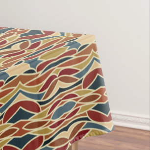 Geometric Opaque Stained Glass Style Design  Tablecloth
