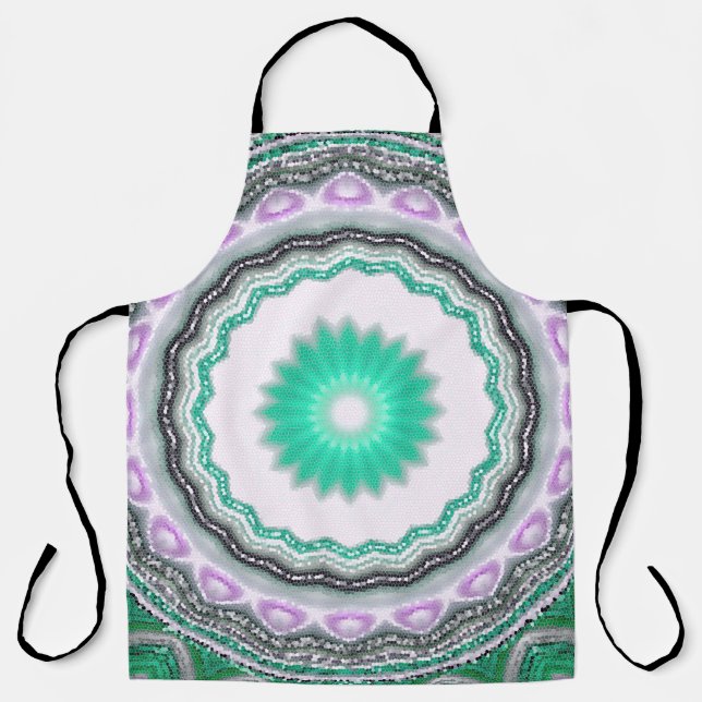 geometric ornament. Decorative mosaic texture. abs Apron (Front)