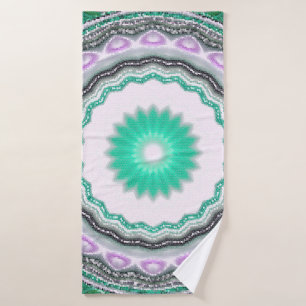 geometric ornament. Decorative mosaic texture. abs Bath Towel