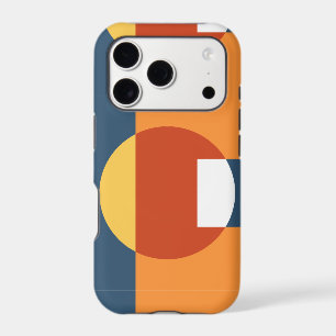 Geometric overlapping shapes - Retro style