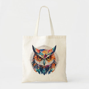 Geometric Owl Tote Bag